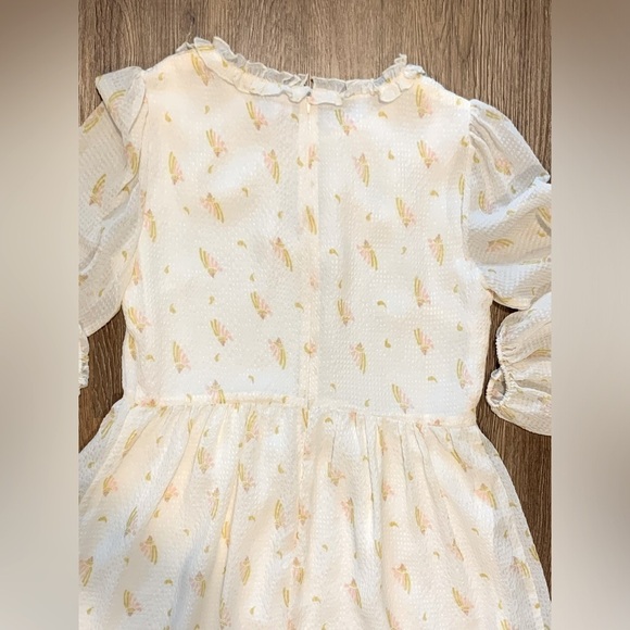 NWOT/Excellent Condition, Free People Long Sleeve Muted Paisley Mini Dress, Sz 6 - Picture 5 of 12